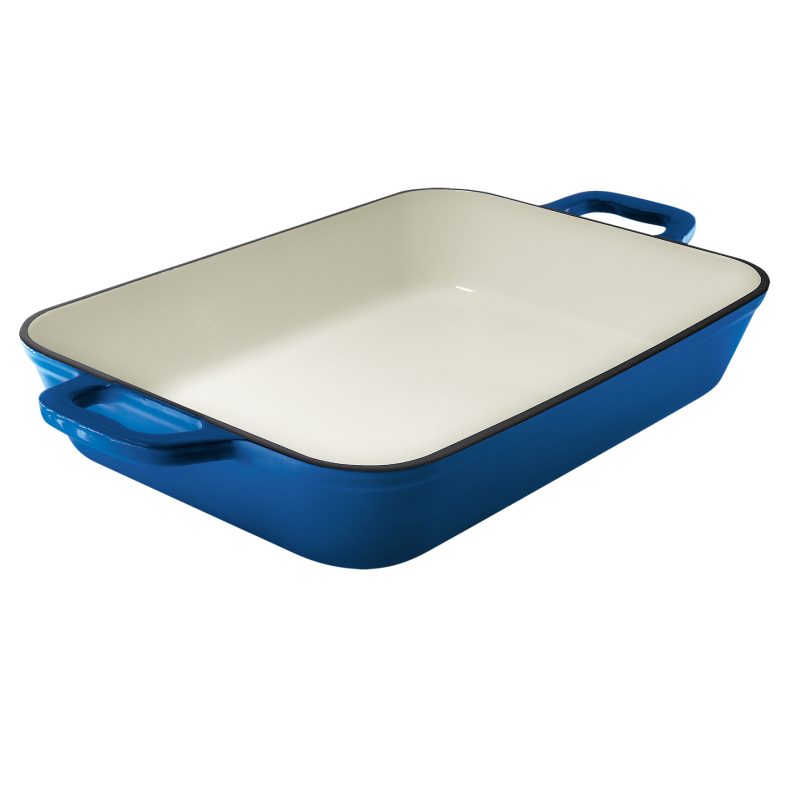 GrandFeu Enamelled Cast Iron Dish in Dark Blue 3.2l.