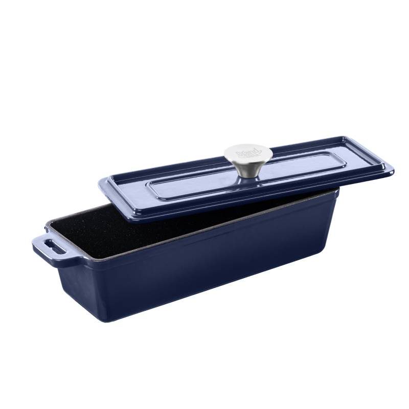 Grand Feu Dark Blue Baking Dish With Lid